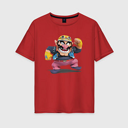 Женская футболка оверсайз Wario Super Mario