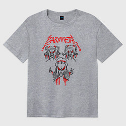 Женская футболка оверсайз BABYMETAL бебиметал