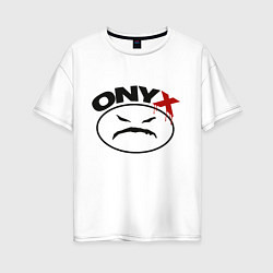 Женская футболка оверсайз Оnyx