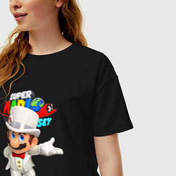 Футболка оверсайз женская Super Mario Odyssey Nintendo, цвет: черный — фото 2