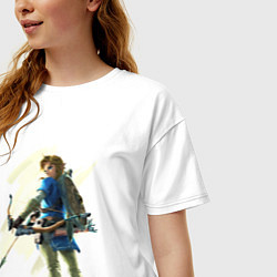 Футболка оверсайз женская Link с луком, цвет: белый — фото 2