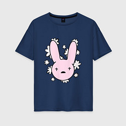 Женская футболка оверсайз Bad Bunny Floral Bunny
