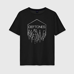 Футболка оверсайз женская Deftones, цвет: черный