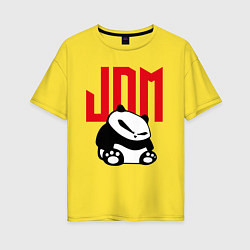 Женская футболка оверсайз JDM Panda Japan Симпатяга
