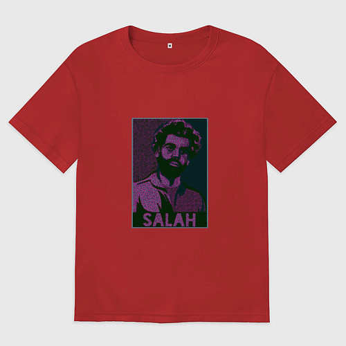 Женская футболка оверсайз Dark Salah / Красный – фото 1