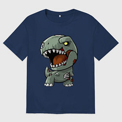 Женская футболка оверсайз Dinosaur Halloween