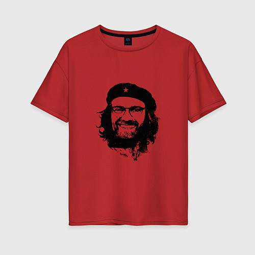 Женская футболка оверсайз Klopp Revolution / Красный – фото 1