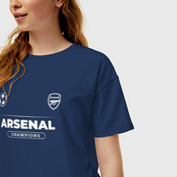 Футболка оверсайз женская Arsenal Форма Чемпионов, цвет: тёмно-синий — фото 2