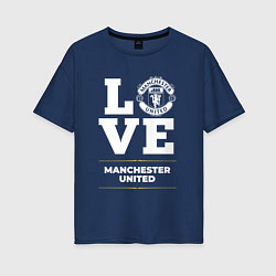 Женская футболка оверсайз Manchester United Love Classic