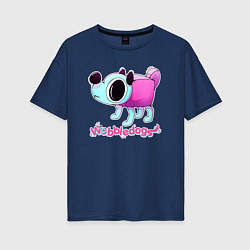 Женская футболка оверсайз Wobbledog cute