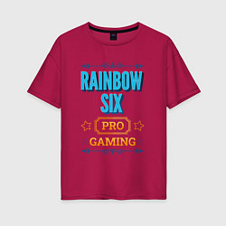 Женская футболка оверсайз Игра Rainbow Six PRO Gaming