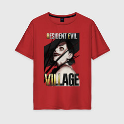 Футболка оверсайз женская Resident evil 8 - Dimitrescu, цвет: красный