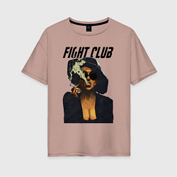 Женская футболка оверсайз Fight Club - Marla Singer
