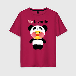 Женская футболка оверсайз LaLaFanFan Panda