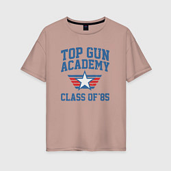 Женская футболка оверсайз TOP GUN Academy Class of 85