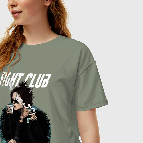 Женская футболка оверсайз Helena Bonham Carter / Авокадо – фото 3