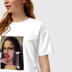 Футболка оверсайз женская Mona Lisa 202X modern, цвет: белый — фото 2
