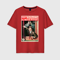 Футболка оверсайз женская Poster Harry Houdini Episode Eight, цвет: красный