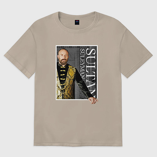 Женская футболка оверсайз 10 Sultan - Suleyman / Миндальный – фото 1