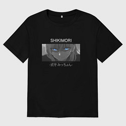 Женская футболка оверсайз Micchon Shikimori Kawaii dake ja Nai