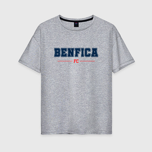 Женская футболка оверсайз Benfica FC Classic / Меланж – фото 1
