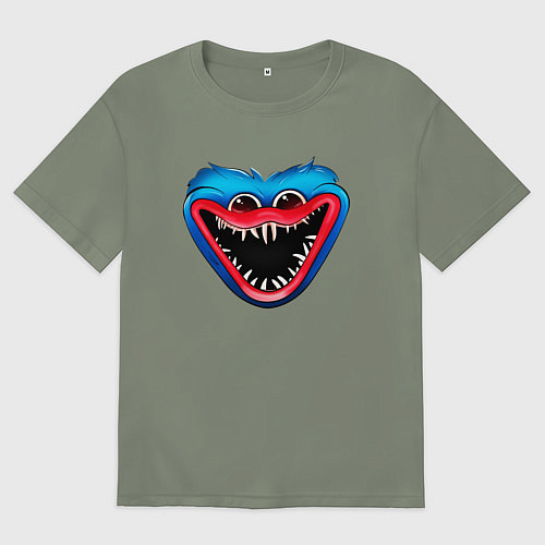 Женская футболка оверсайз Хагги Вагги Поппи Плэйтайм Poppy Playtime / Авокадо – фото 1