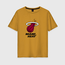 Женская футболка оверсайз Майами Хит NBA
