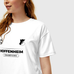 Футболка оверсайз женская Hoffenheim Униформа Чемпионов, цвет: белый — фото 2