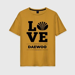 Женская футболка оверсайз Daewoo Love Classic