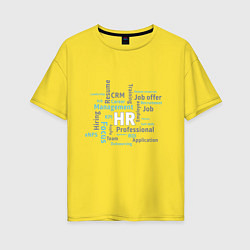 Женская футболка оверсайз HR terms