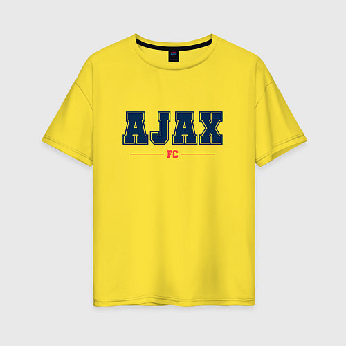 Женская футболка оверсайз Ajax FC Classic / Желтый – фото 1