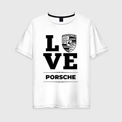 Женская футболка оверсайз Porsche Love Classic