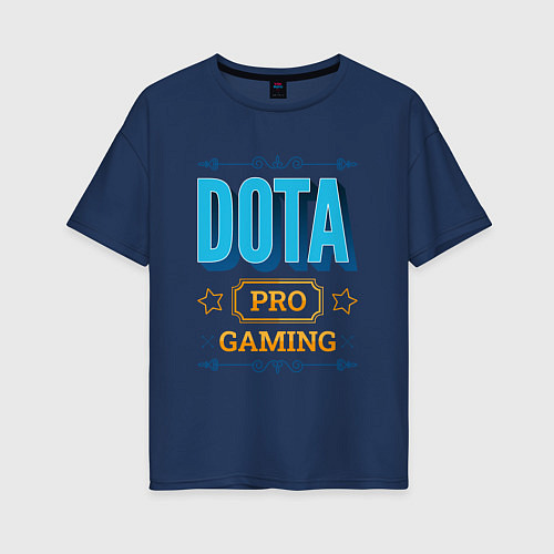 Женская футболка оверсайз Игра Dota PRO Gaming / Тёмно-синий – фото 1