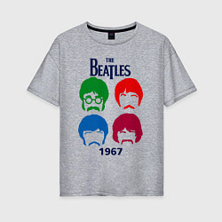 Женская футболка оверсайз The Beatles образы группы