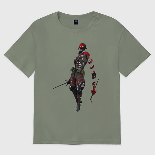 Женская футболка оверсайз Monsoon 976-AZQEE / Авокадо – фото 1