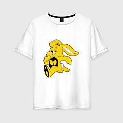 Футболка оверсайз женская Wu-Tang Bunny, цвет: белый