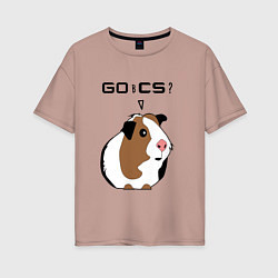 Женская футболка оверсайз Типичный геймер CS:GO