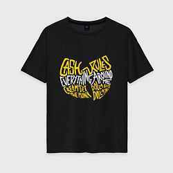 Футболка оверсайз женская CREAM Wu-Tang, цвет: черный
