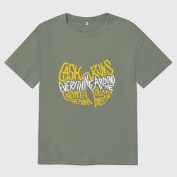 Футболка оверсайз женская CREAM Wu-Tang, цвет: авокадо