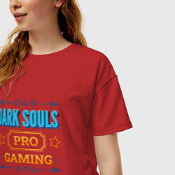 Футболка оверсайз женская Игра Dark Souls PRO Gaming, цвет: красный — фото 2