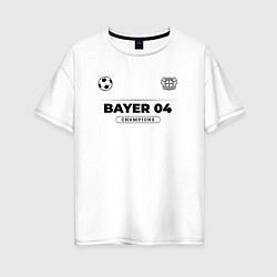 Женская футболка оверсайз Bayer 04 Униформа Чемпионов