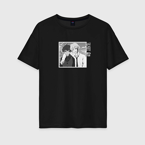 Женская футболка оверсайз Кун Агеро и Двадцать Пятый Баам / Черный – фото 1