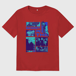 Футболка оверсайз женская Призрак в доспехах экшен, цвет: красный