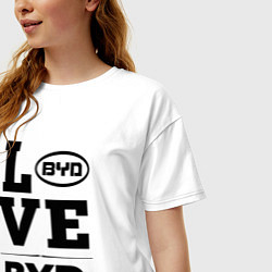 Футболка оверсайз женская BYD Love Classic, цвет: белый — фото 2