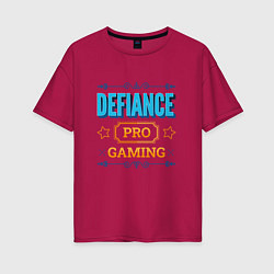 Футболка оверсайз женская Игра Defiance PRO Gaming, цвет: маджента