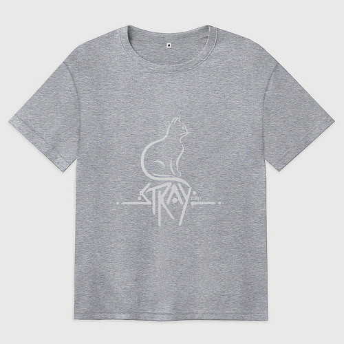 Женская футболка оверсайз Stray Life / Меланж – фото 1