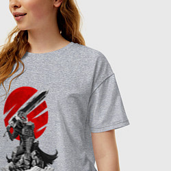 Футболка оверсайз женская Guts the Black Swordsman, цвет: меланж — фото 2