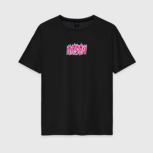 Женская футболка оверсайз Arson ver 2 j-hope BTS / Черный – фото 1
