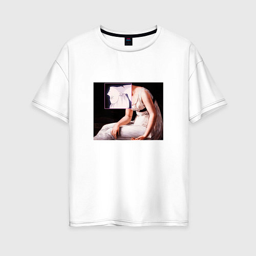 Женская футболка оверсайз Евангелион Лилит Рей / Белый – фото 1