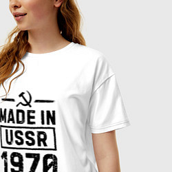 Футболка оверсайз женская Made in USSR 1970 limited edition, цвет: белый — фото 2
